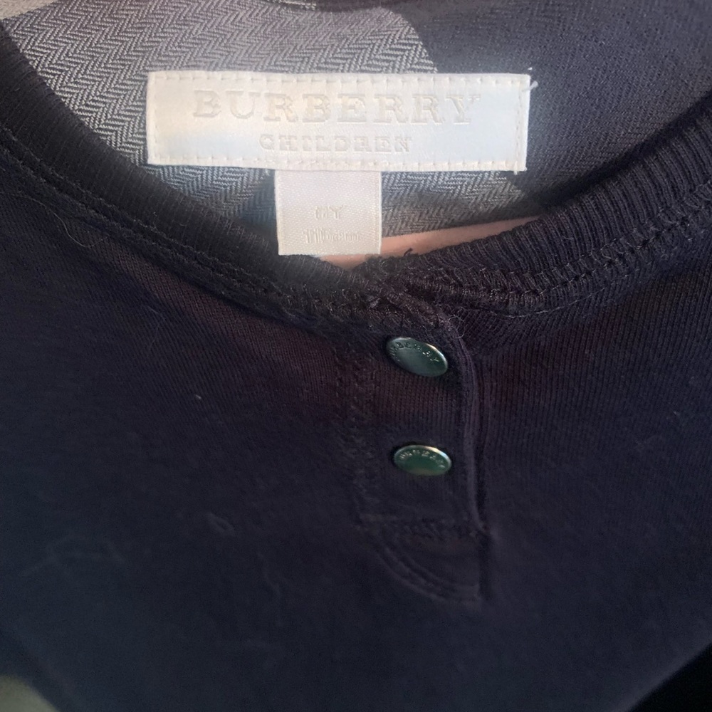 Girls navy Burberry dress, size 6